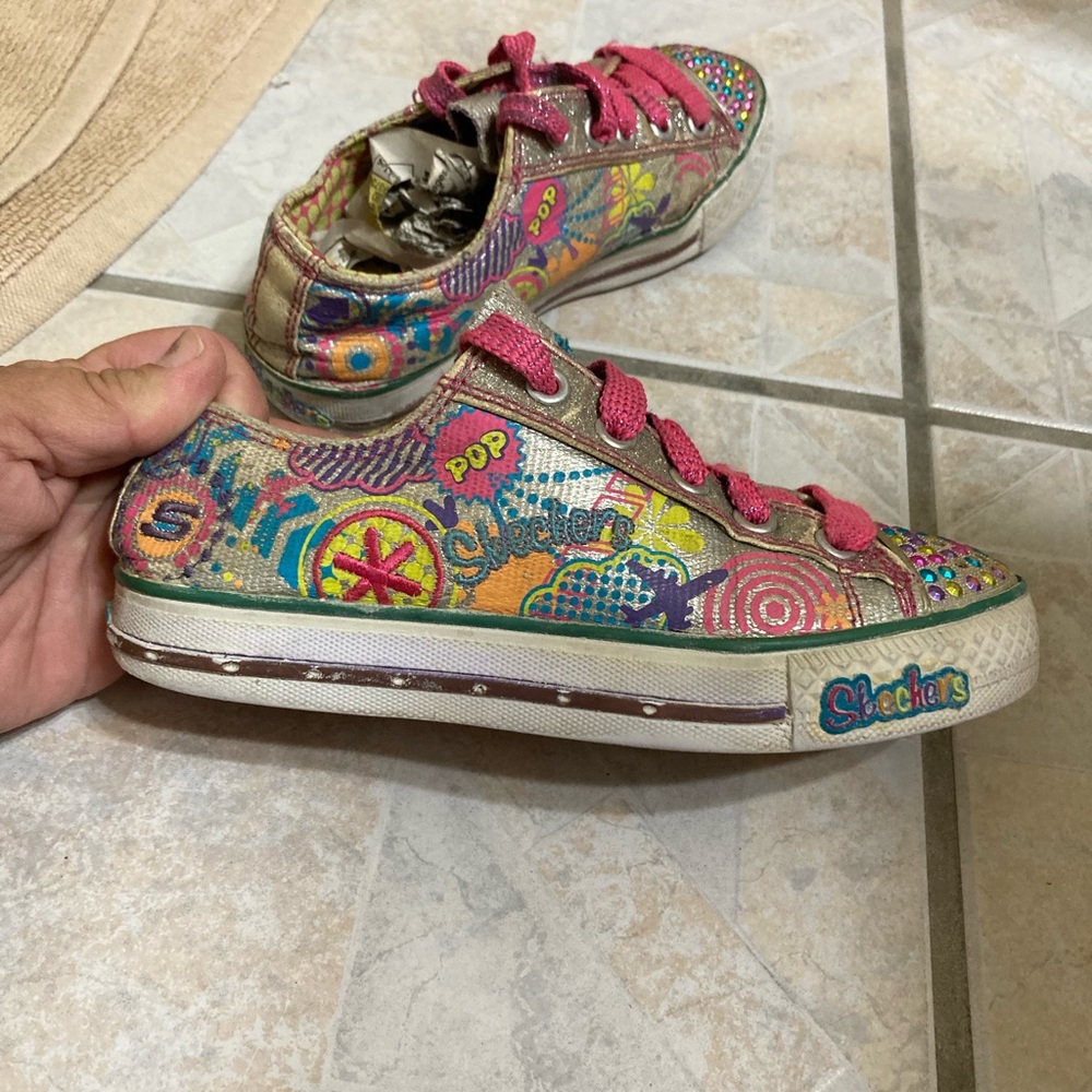 Girls Skechers Twinkletoes - Picture 4 of 8